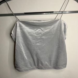 GARAGE VELVET CROPPED TOP